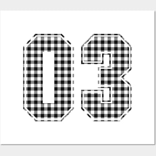 Plaid Number - 03 - Dark Posters and Art